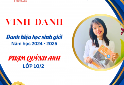 Series vinh danh học sinh xuất sắc và học sinh giỏi năm học 2024–2025 Trường Trung cấp Ý Việt (Phần 2)